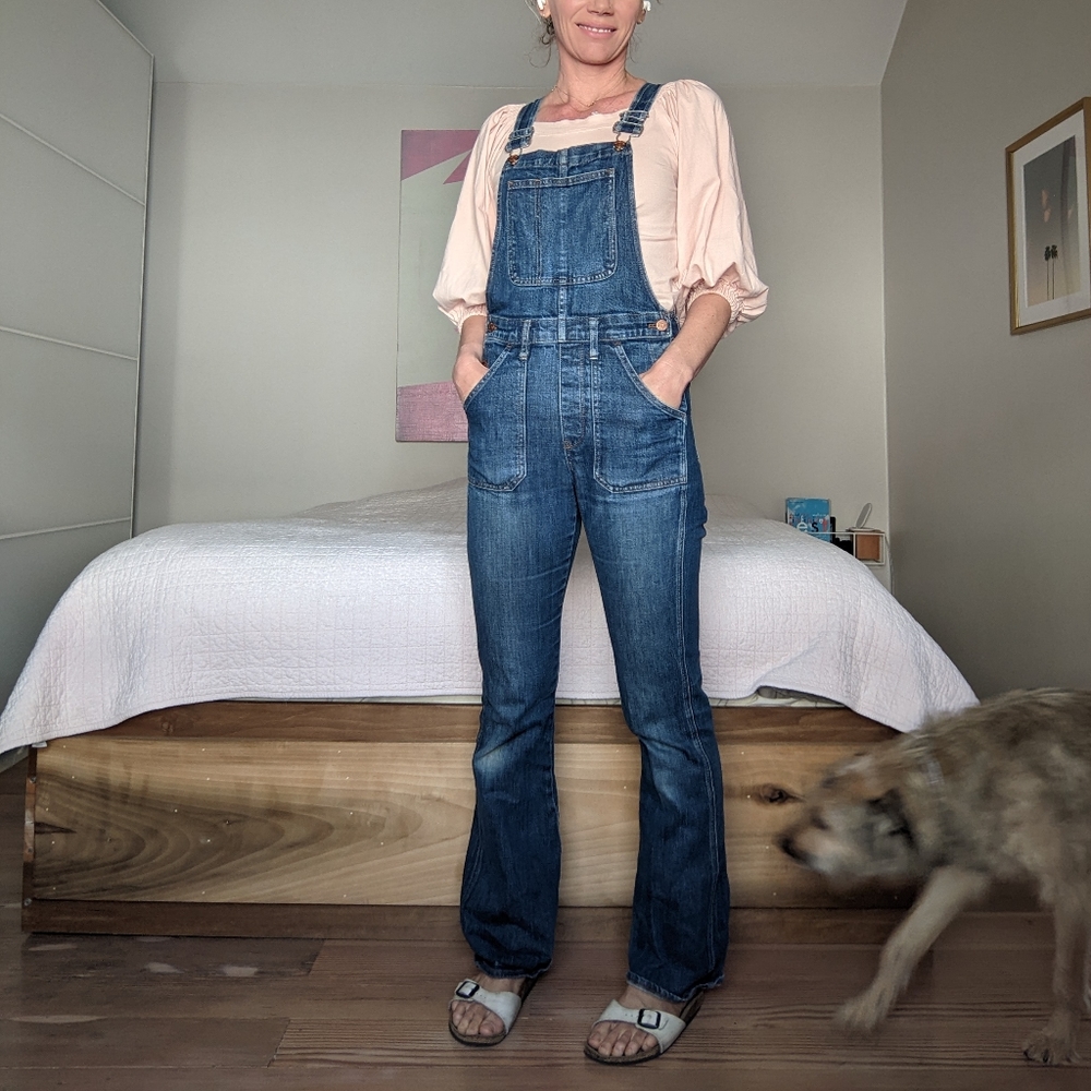 Madewell flare overalls size sm